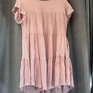 Bluivy Blush Pink Textured Dress M